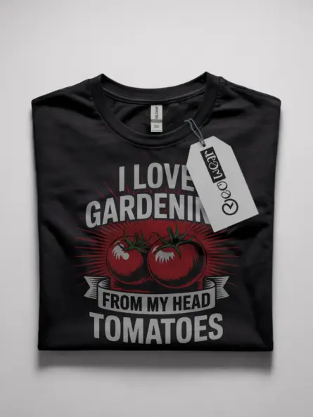 i love gardening from my head tomatoes t-shirt