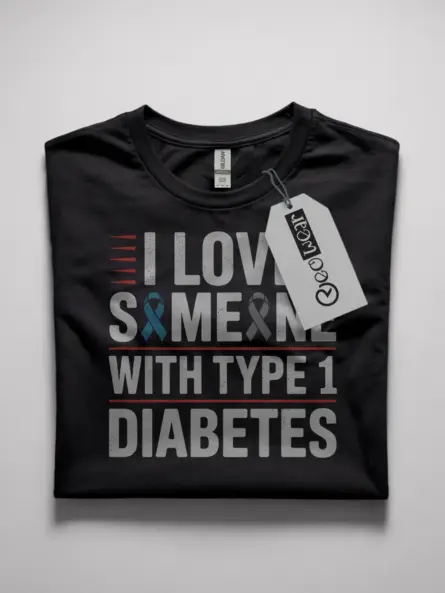 i love someone with type 1 diabetes shirt