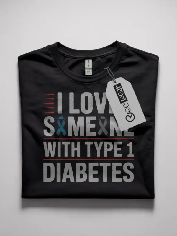 i love someone with type 1 diabetes shirt