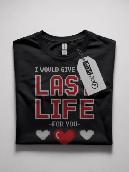 pixel heart gamer couple t-shirt