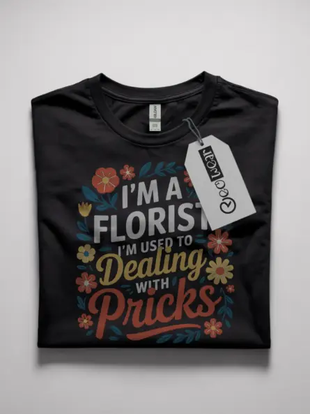 i'm a florist i'm used to dealing with pricks t-shirt