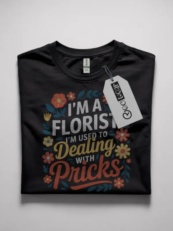 i'm a florist i'm used to dealing with pricks t-shirt