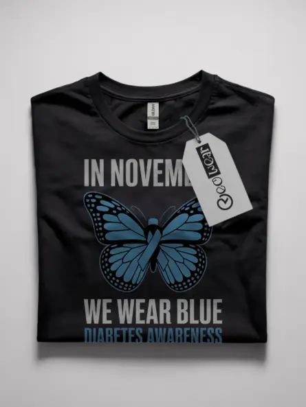 in november we wear blue diabetes shirt