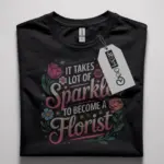 sparkle florist t-shirt