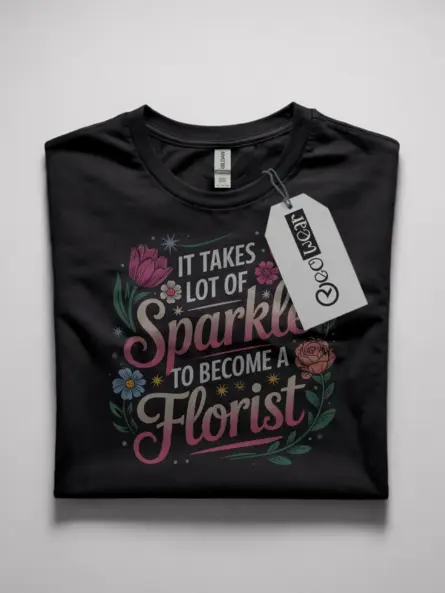 sparkle florist t-shirt