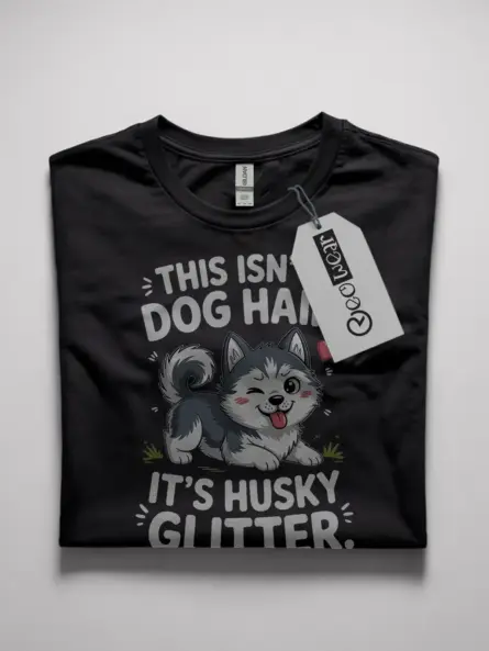husky glitter shirt