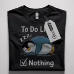 lazy penguin t-shirt for introverts