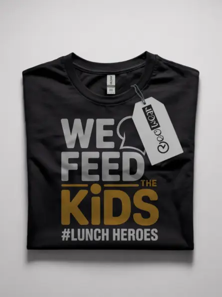 lunch hero t-shirt for cafeteria staff