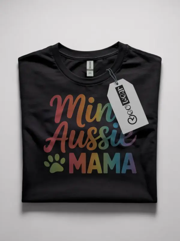 mini aussie mom tee