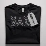 minimalist dog t-shirt