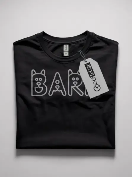 minimalist dog t-shirt