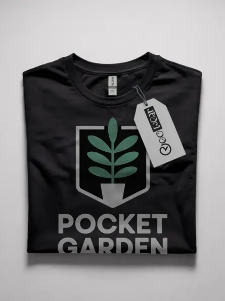minimalist plant pocket t-shirt