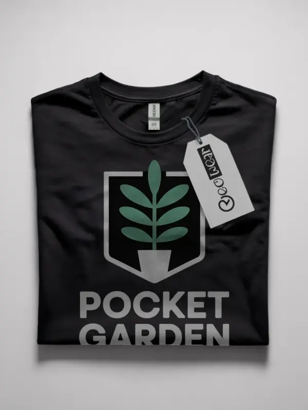 minimalist plant pocket t-shirt