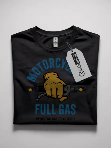 motorcycle throttle t-shirt