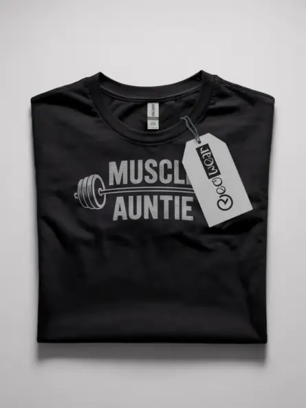 muscle auntie t-shirt