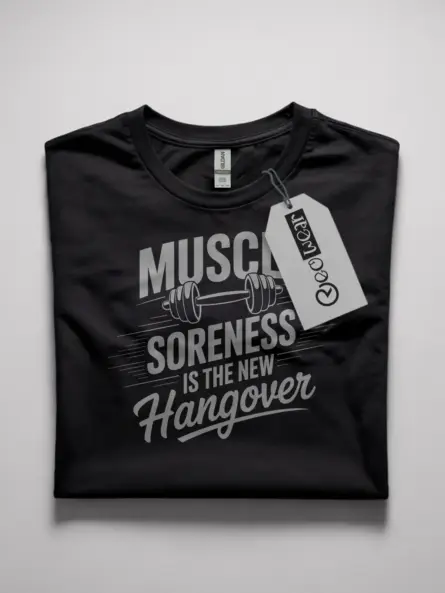 muscle soreness gym t-shirt