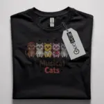 music cat t-shirt