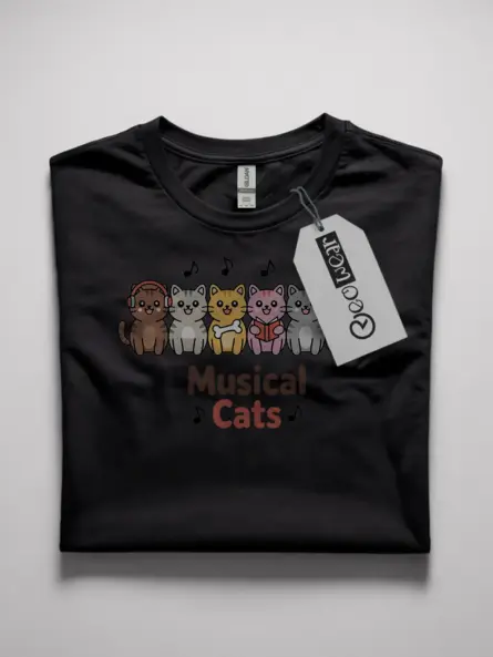 music cat t-shirt