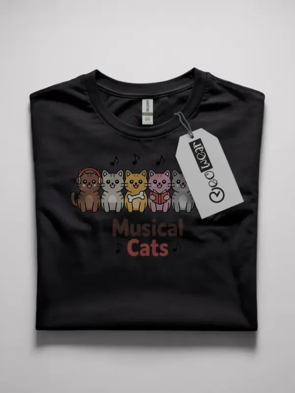 music cat t-shirt