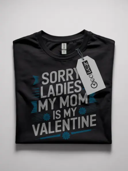 Cute & Funny "My Mom Is My Valentine" Shirt – Perfect School Party Tee - Image 4
