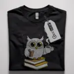 owl reading shirt