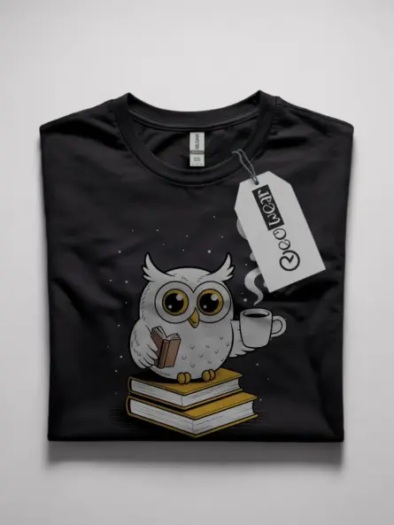 owl reading shirt