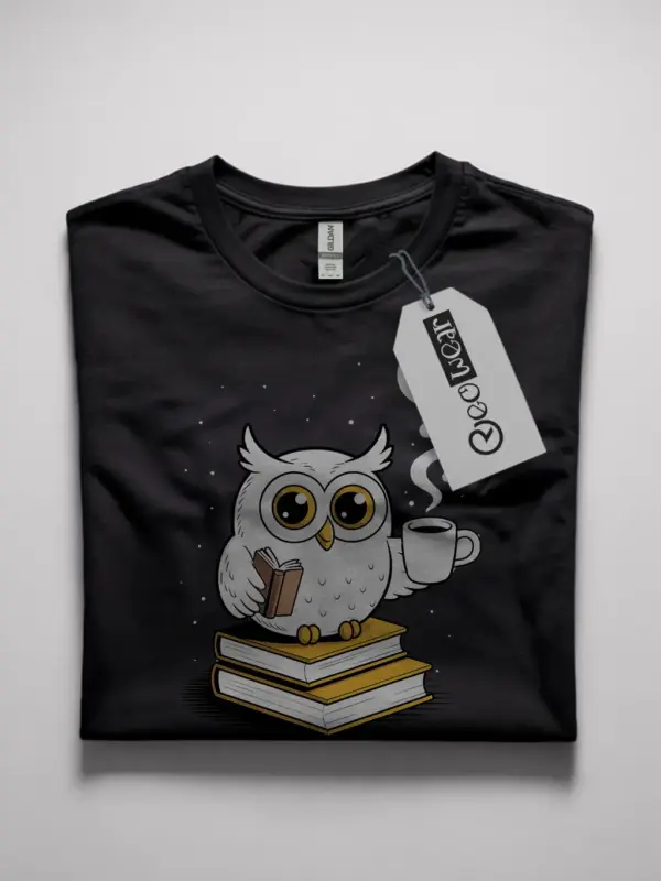 owl reading shirt