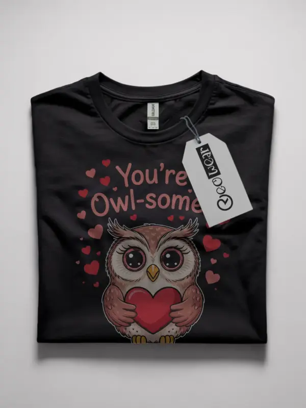 owl-some valentine t-shirt