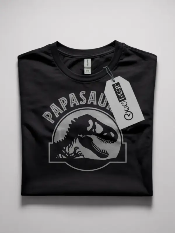 papasaurus dinosaur dad t-shirt
