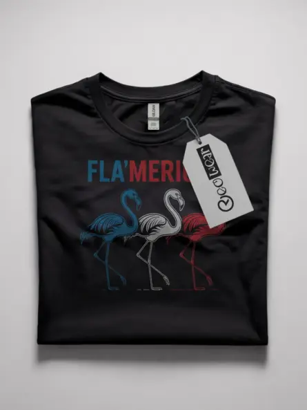 patriotic flamingo t-shirt