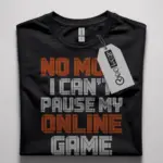 pause online game t-shirt