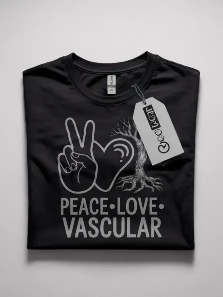 peace love vascular t-shirt