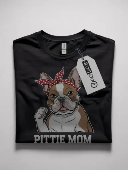 pittie mom t-shirt