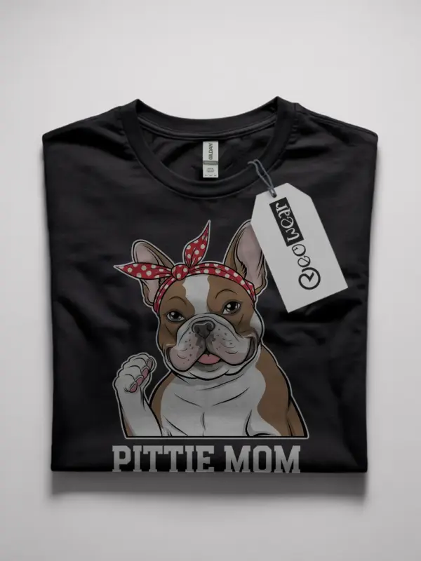 pittie mom t-shirt