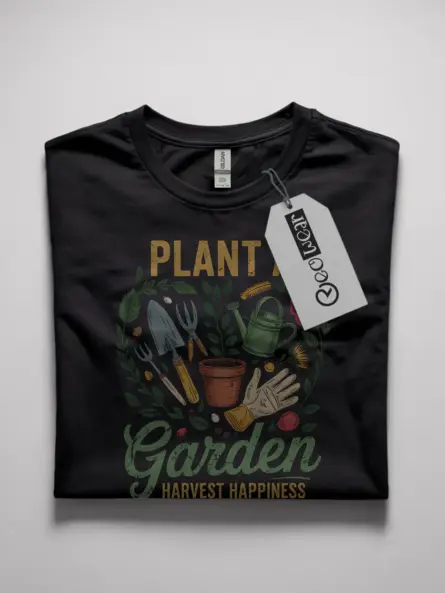 plant a garden harvest happiness t-shirt