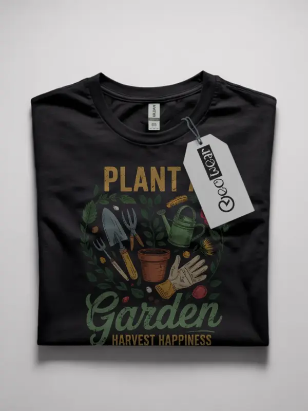 plant a garden harvest happiness t-shirt