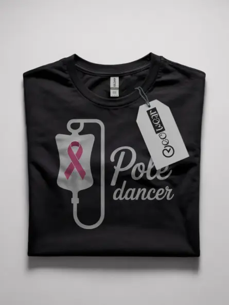 pole dancer cancer shirt