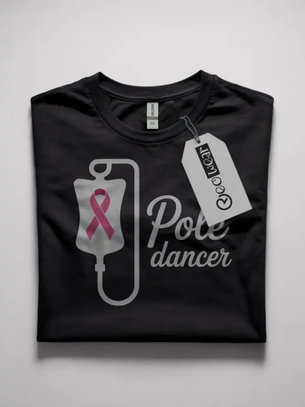 pole dancer cancer shirt