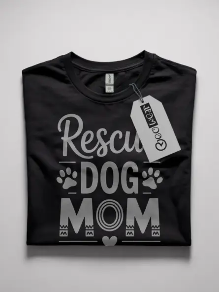 rescue dog mom t-shirt