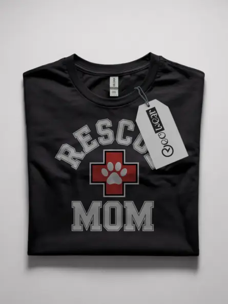 rescue mom t-shirt