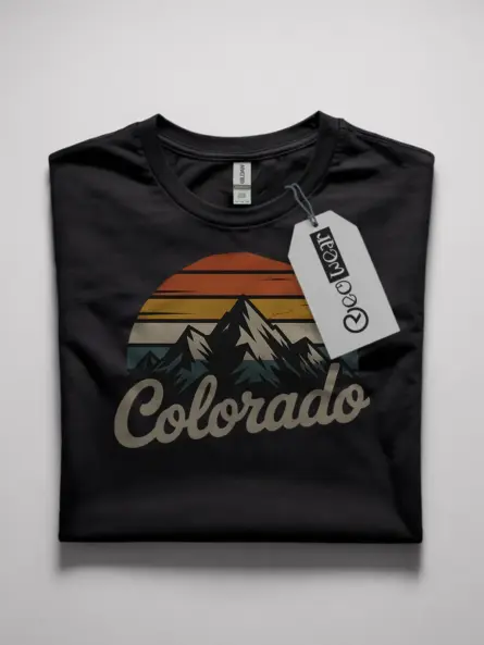 retro colorado mountain t-shirt