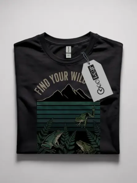 retro frog adventure t-shirt