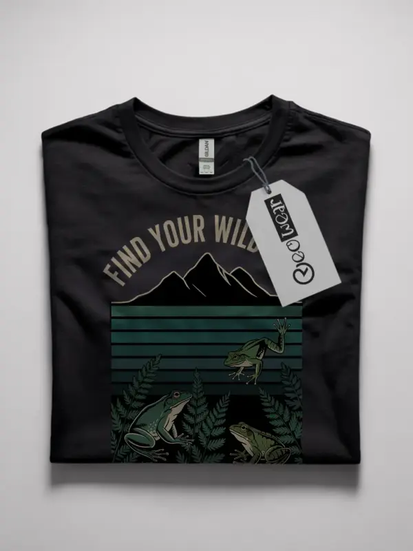 retro frog adventure t-shirt