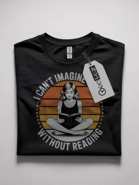 retro reading t-shirt