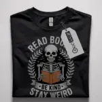 skeleton reading shirt