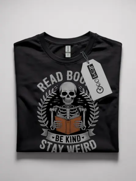 skeleton reading shirt