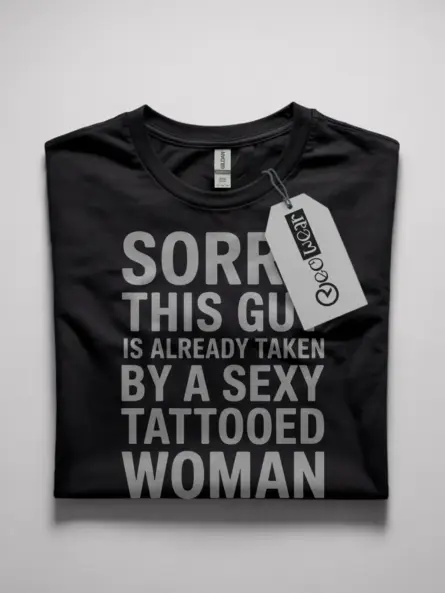 taken by tattooed woman t-shirt