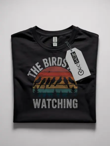 retro birdwatching t-shirt for bird lovers