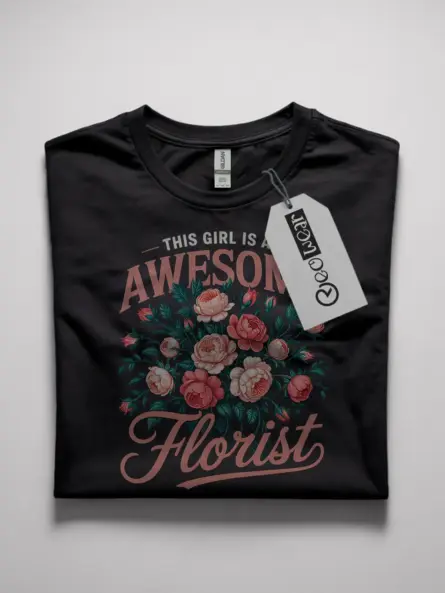 awesome florist t-shirt for women
