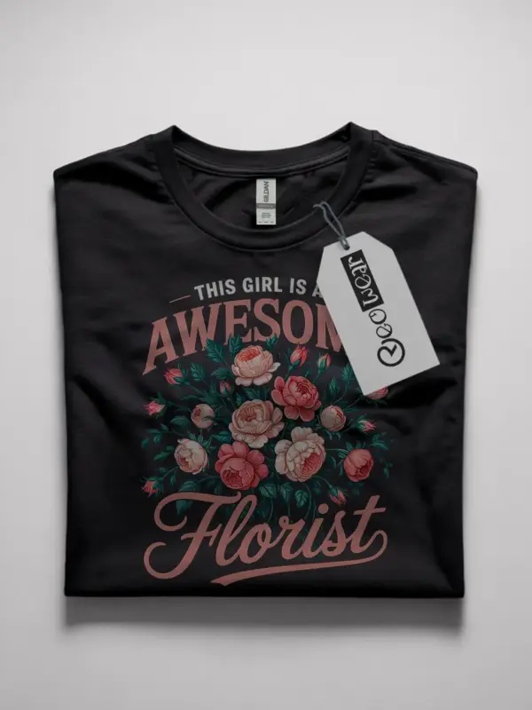 awesome florist t-shirt for women